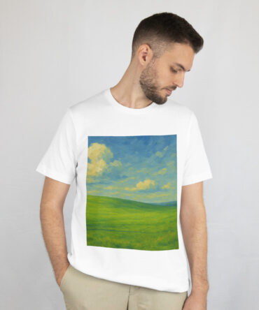 Tricou Windows XP pictura in ulei